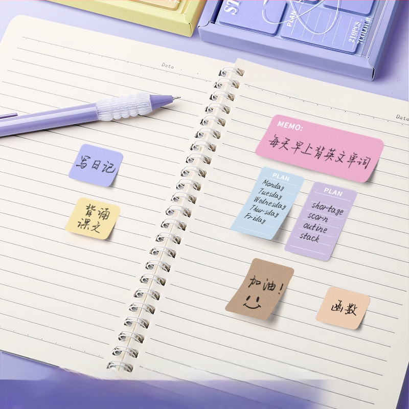 Samoljepljive pločice za sjenilo za oči za učenike osnovne i srednje škole s naljepnicama visoke kvalitete u boji za uredsku upotrebu n puta s jakom ljepljivošću