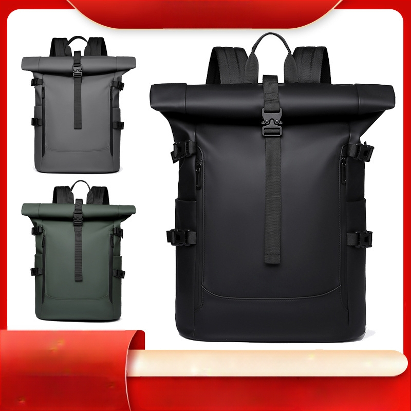 2025 új divatos göndör válltáska férfi nagy kapacitású utazó hátizsák számítógéptáska határokon átnyúló iskolatáska