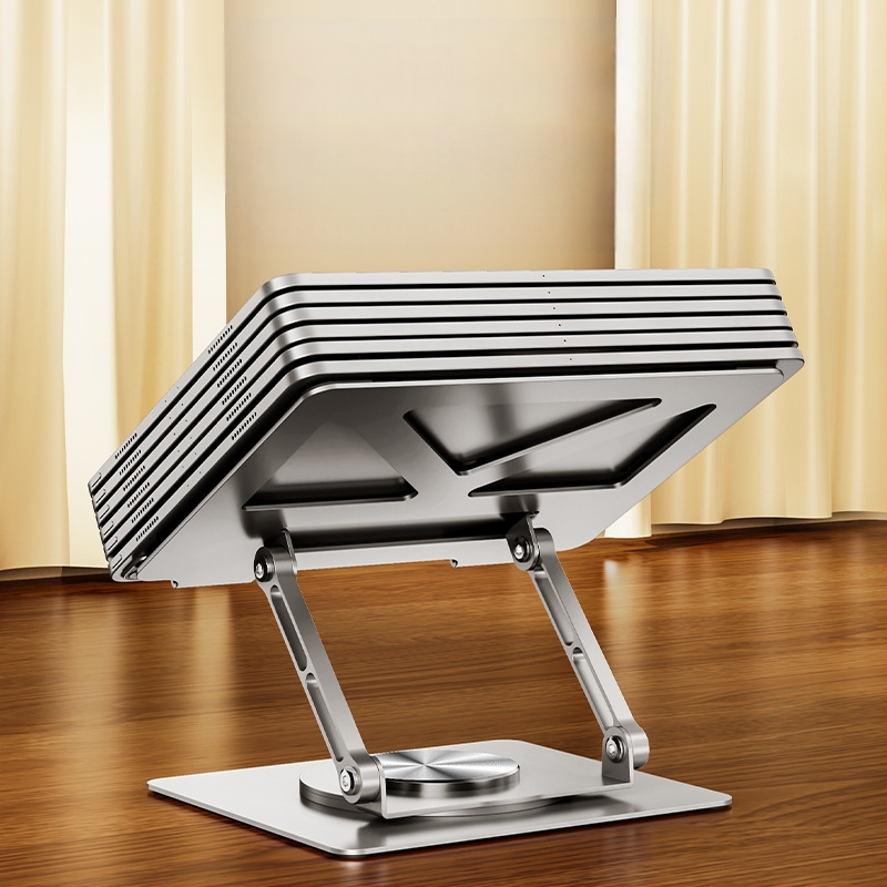 Pöörlev sülearvutialus, vertikaalne lauaarvuti, tõstev õõnes jahutav tõstetav kokkupandav metallist sülearvutialus