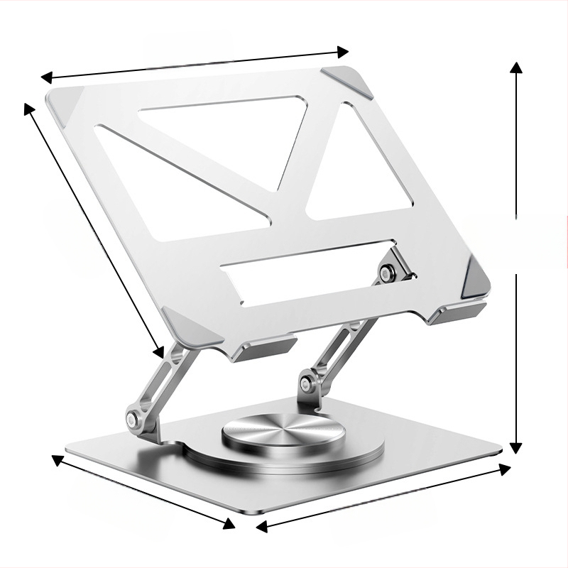 Pöörlev sülearvutialus, vertikaalne lauaarvuti, tõstev õõnes jahutav tõstetav kokkupandav metallist sülearvutialus