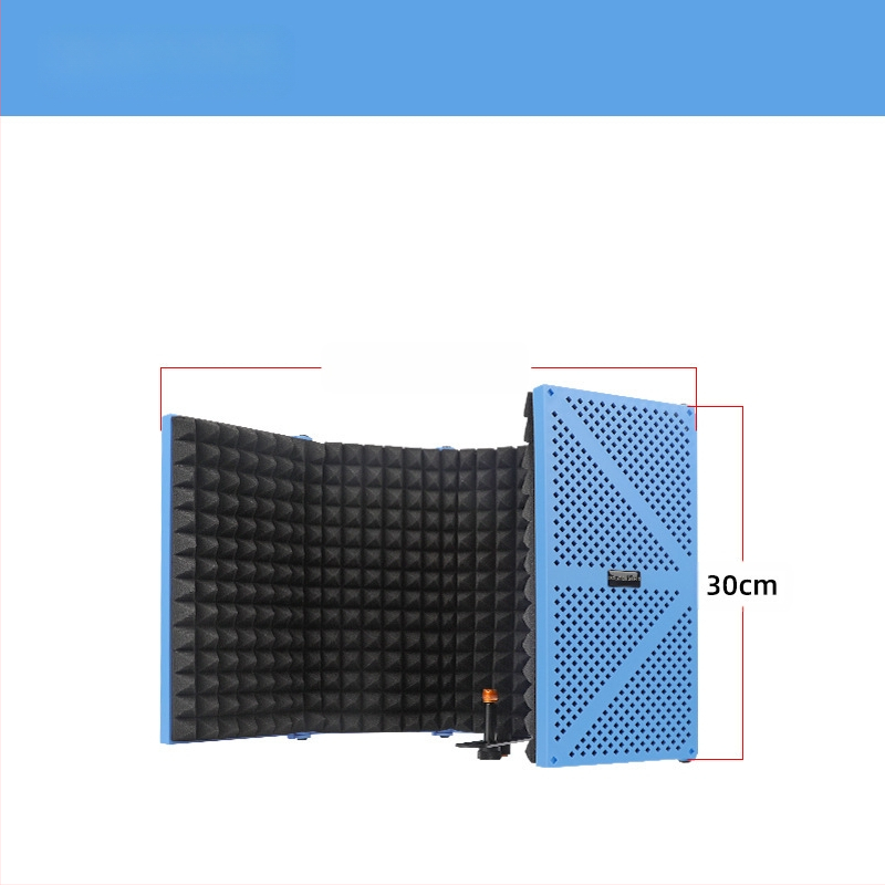 Elava karaoke kondensaatormikrofoni heliisolatsioon puuvillast heli neelav puuvillane hulgimüügi mikrofoni heliisolatsiooniplaat tuulekindel ekraan viieukseline heliisolatsioonikate