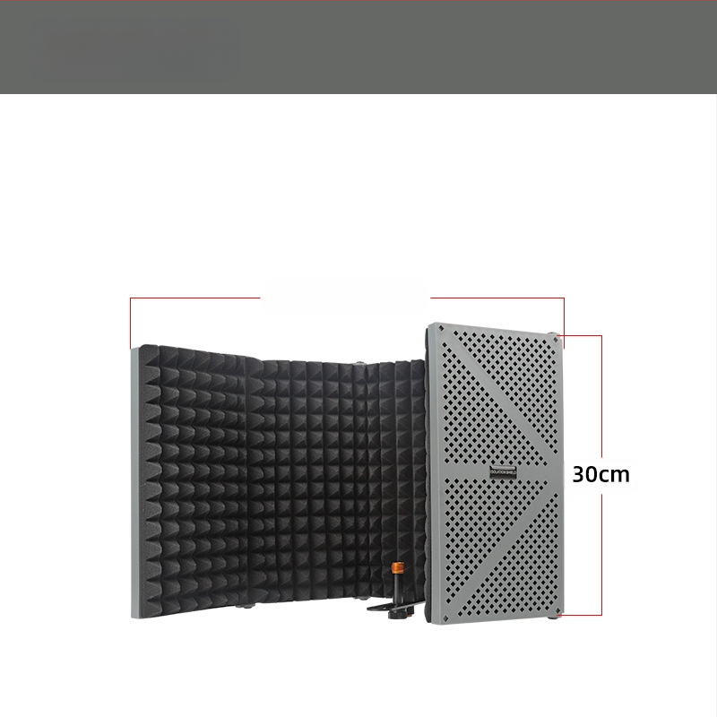 Elava karaoke kondensaatormikrofoni heliisolatsioon puuvillast heli neelav puuvillane hulgimüügi mikrofoni heliisolatsiooniplaat tuulekindel ekraan viieukseline heliisolatsioonikate