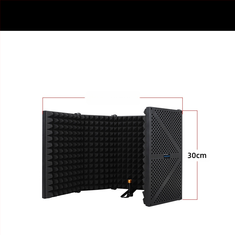 Elava karaoke kondensaatormikrofoni heliisolatsioon puuvillast heli neelav puuvillane hulgimüügi mikrofoni heliisolatsiooniplaat tuulekindel ekraan viieukseline heliisolatsioonikate