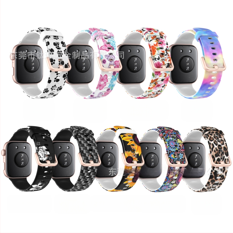 Huawei Watch Fit3 nyomtatott színes csattal ellátott szilikon szíj Huawei Fit3 Smart Sport csereszíj