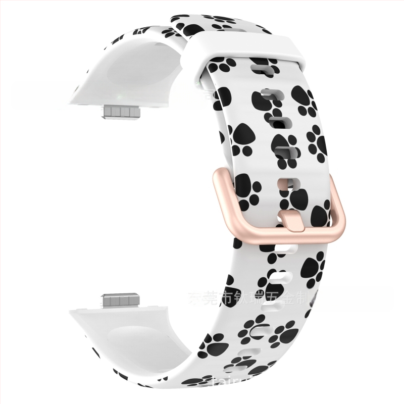 Huawei Watch Fit3 nyomtatott színes csattal ellátott szilikon szíj Huawei Fit3 Smart Sport csereszíj