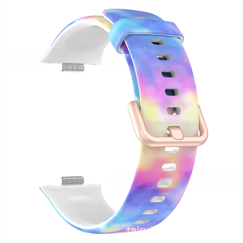 Huawei Watch Fit3 nyomtatott színes csattal ellátott szilikon szíj Huawei Fit3 Smart Sport csereszíj