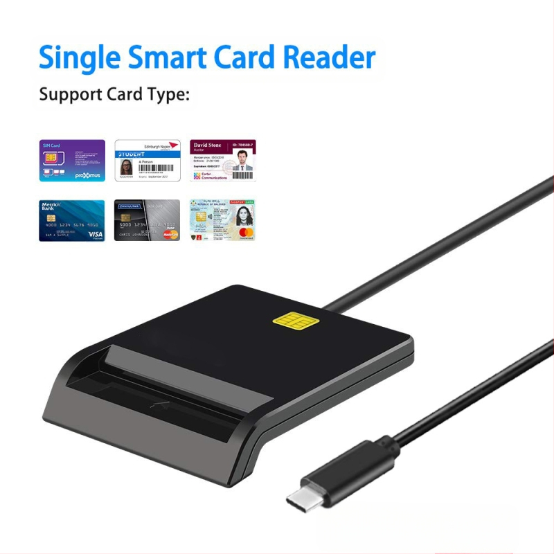 USB2.0 nutikas kiipkaardilugeja Ic pangakaardi C-tüüpi kõik-ühes kaardilugeja toetab SIM-kaardi ID-d CAC-i