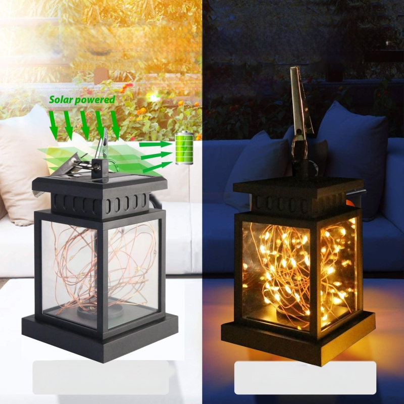 Piiriülene välistingimustes kasutatav päikeseenergia palee lamp vasktraadist lamp muru valgustuslamp dekoratiivne maastiku õues kasutatav retro LED-aiavalgusti