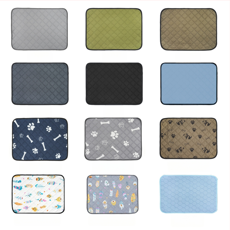 Kisállat pelenkázóbetét Vízálló Mosható Pelenkázóbetét Mosható Erős Tapadókorongos Vastag Kisállat Kiképző Pad Kiskutya Kennel