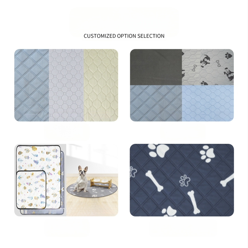 Kisállat pelenkázóbetét Vízálló Mosható Pelenkázóbetét Mosható Erős Tapadókorongos Vastag Kisállat Kiképző Pad Kiskutya Kennel