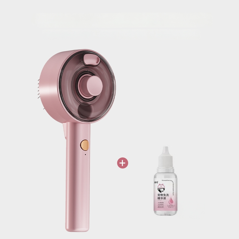 Гребен за масаж на кучета с спрей за домашни любимци, гребен за премахване на окосмяване с едно докосване за котки, гребен за котки, UV стерилизация и премахване на акари