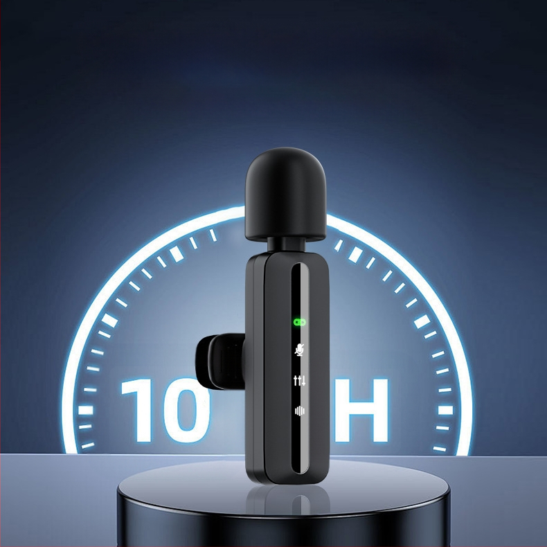 Piiriülene mobiilne otseülekande mikrofon Uus kahe pistikupesaga mürasummutus Juhtmevaba reväärmikrofon HD-salvestusega Douyin