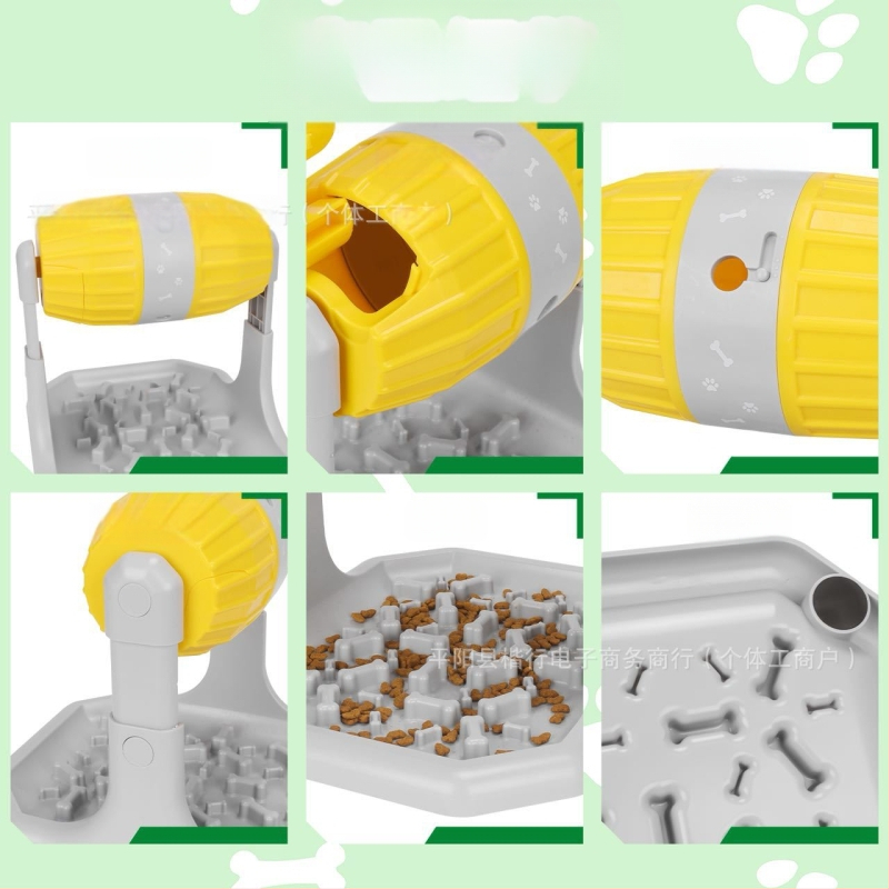 Piiriülene lemmikloomade mänguasja lekkepalliga veeretav söötja igavuse leevendamiseks. Koerte treenimiseks mõeldud lämbumisvastane söötmiskauss väikestele koertele.