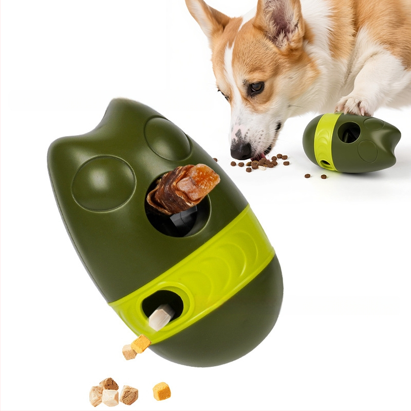 Piiriülene lemmikloomade mänguasja lekkepalliga veeretav söötja igavuse leevendamiseks. Koerte treenimiseks mõeldud lämbumisvastane söötmiskauss väikestele koertele.