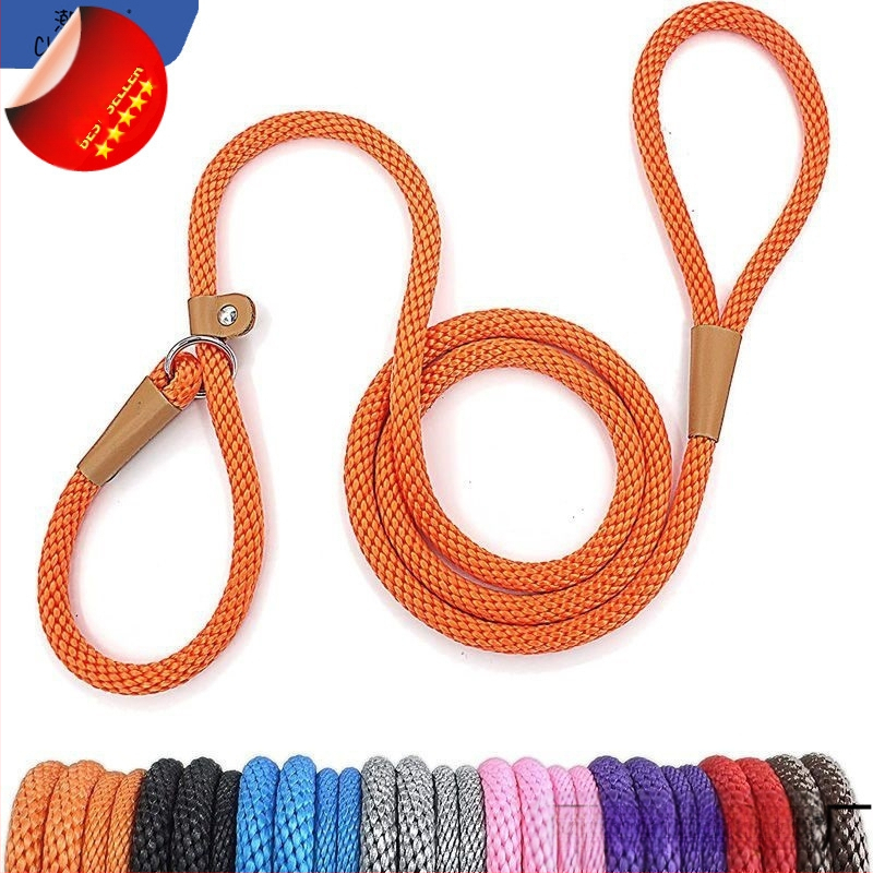 Koerarihm nailonist treeningrihm reguleeritava liugpandlaga väikesele, keskmisele ja suurele koerale, jalutusrihm, koerakaelarihm must