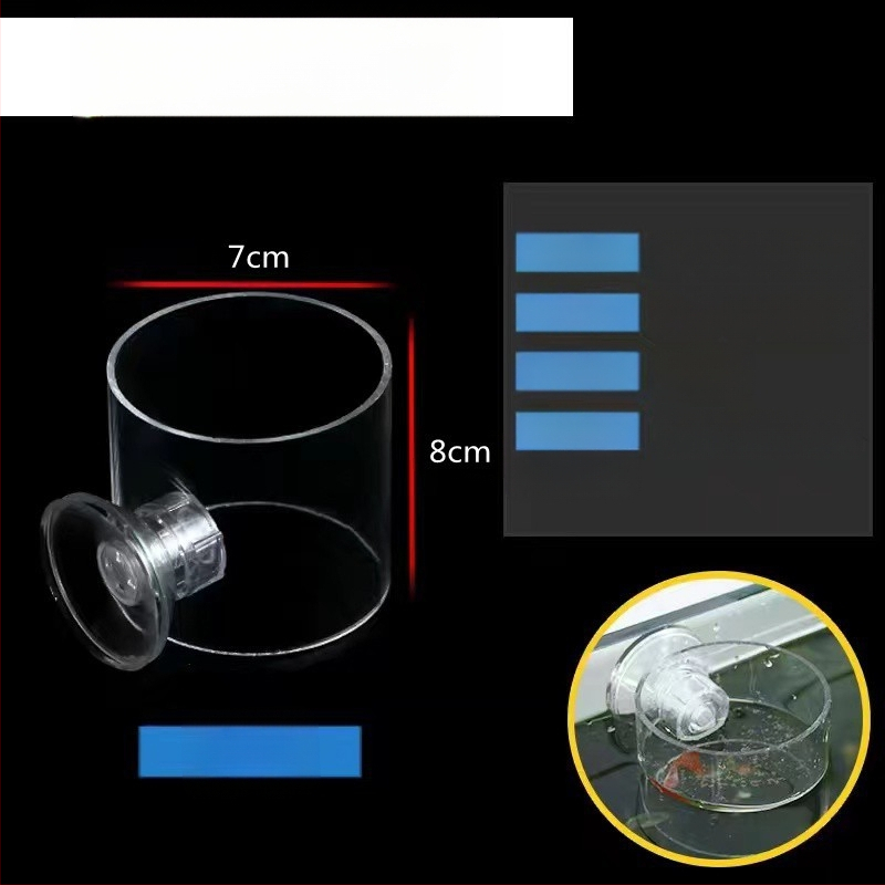 Akvaariumi söötja punane putukatops väike akvaariumikalade söötmisrõngas ujuv fikseeritud kalasöötja söötmisrõngas söötmistoru