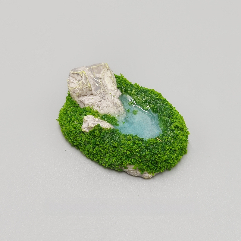 netikras peizažas ežeras krioklys akmuo samanos mikro peizažas sodininkystė „pasidaryk pats“ ornamentų aksesuarai maži papuošalai