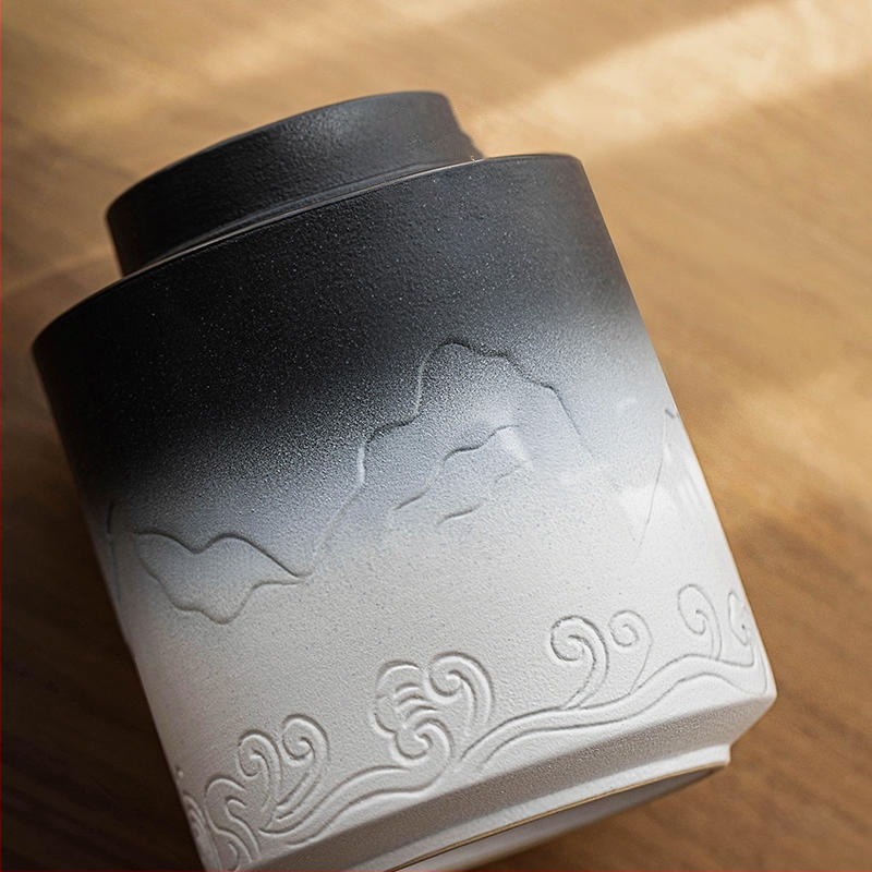 Mājdzīvnieka urna Balts Melns Reljefs Sjanjuna ainava Jūras viļņošanās Nāves piemineklis Kaķis Suns Uguns Garša