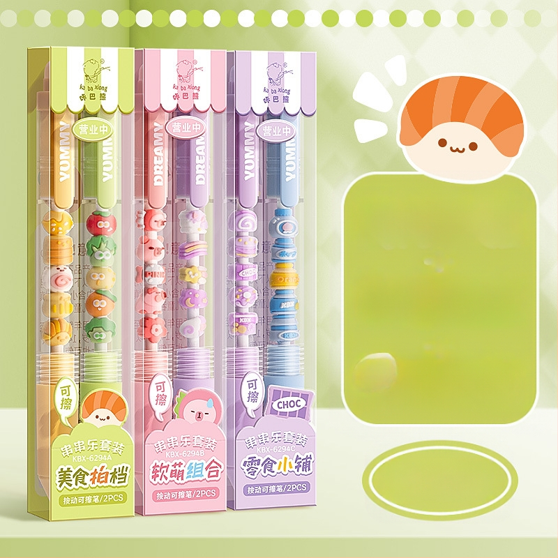 Radírozható toll hőérzékeny, visszahúzható mechanizmussal általános iskolásoknak, nagy értékű kék radíros toll vizsgára való felkészüléshez, újratölthető