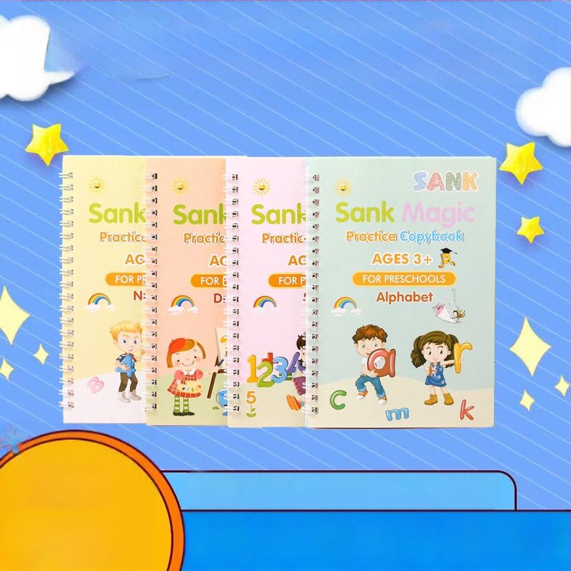 Piiriülene e-kaubandus laste inglise keele vihik Groove Magic koopiapliiatsi koolitus laste koopiavihik hulgimüük