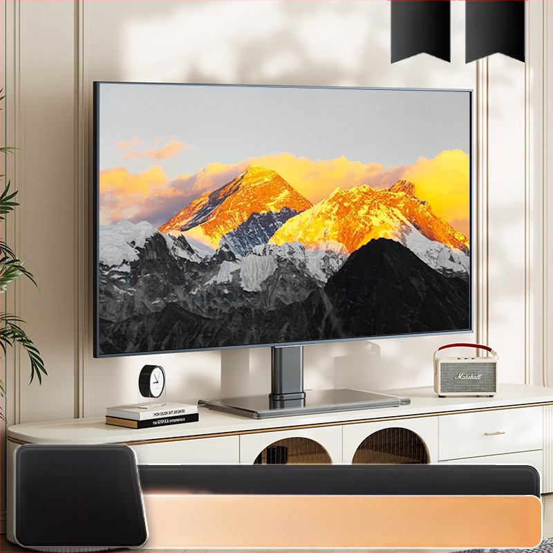 Suport TV universal, fără perforații, pentru birou, suport elevat pentru 32/55/65/80 inch