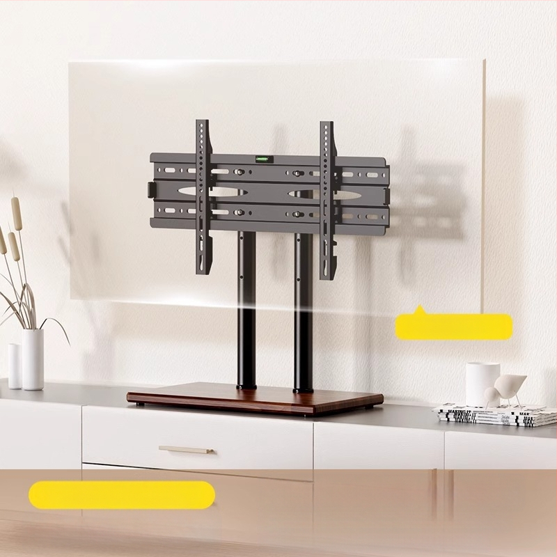 Suport TV universal, fără perforații, pentru birou, suport elevat pentru 32/55/65/80 inch