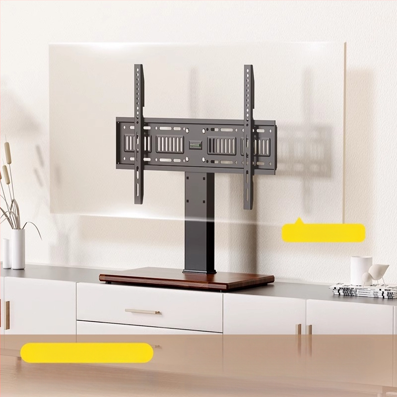 Suport TV universal, fără perforații, pentru birou, suport elevat pentru 32/55/65/80 inch