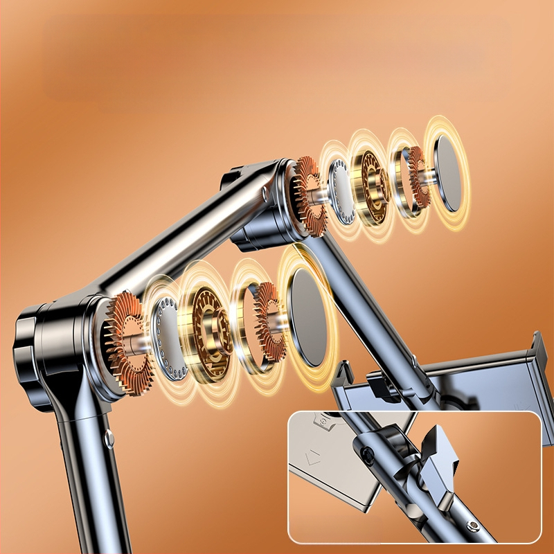 Éjjeli játékra alkalmas, lusta fém tabletállvány iPadhez, univerzális konzolos mobiltelefon-állvány padlóhoz