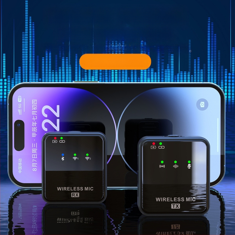 Tehase otseühendusega traadita kraekinnitusega mikrofon välistingimustes salvestamiseks mürasummutusmikrofon ühe lohistusega kahe traadita mikrofoniga