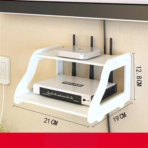 Traadita ruuteri hoiukast, seinale kinnitatav WiFi hoiuriiul kassi digiboksile, seinale riputatav augustamata riiul