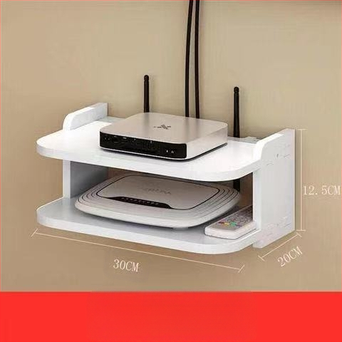 Traadita ruuteri hoiukast, seinale kinnitatav WiFi hoiuriiul kassi digiboksile, seinale riputatav augustamata riiul