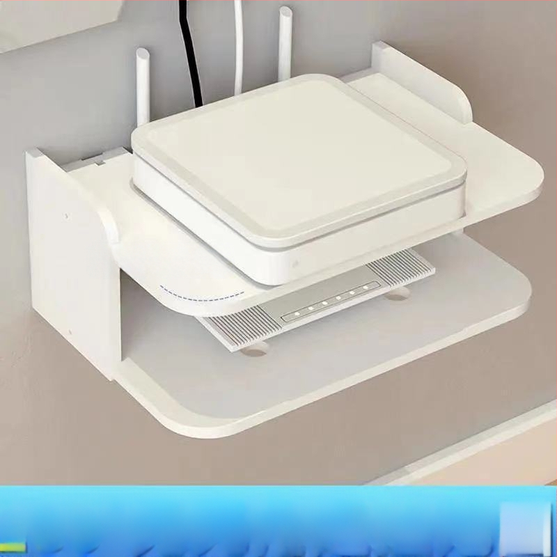 Traadita ruuteri hoiukast, seinale kinnitatav WiFi hoiuriiul kassi digiboksile, seinale riputatav augustamata riiul