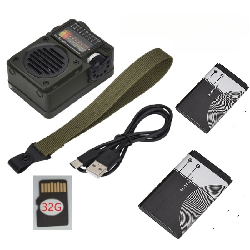 HRD-700 преносим мултимедиен музикален плейър с пълночестотно излъчване, приемащ Bluetooth и възпроизвеждане от TF карта