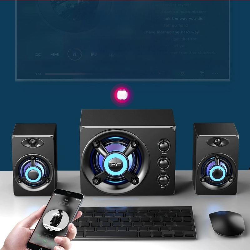 Διασυνοριακός υπολογιστής με καλώδιο Bluetooth Audio Desktop Universal δημιουργική προσωπικότητα USB μικρό ηχείο desktop subwoofer χονδρικής