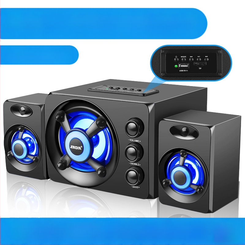 Διασυνοριακός υπολογιστής με καλώδιο Bluetooth Audio Desktop Universal δημιουργική προσωπικότητα USB μικρό ηχείο desktop subwoofer χονδρικής
