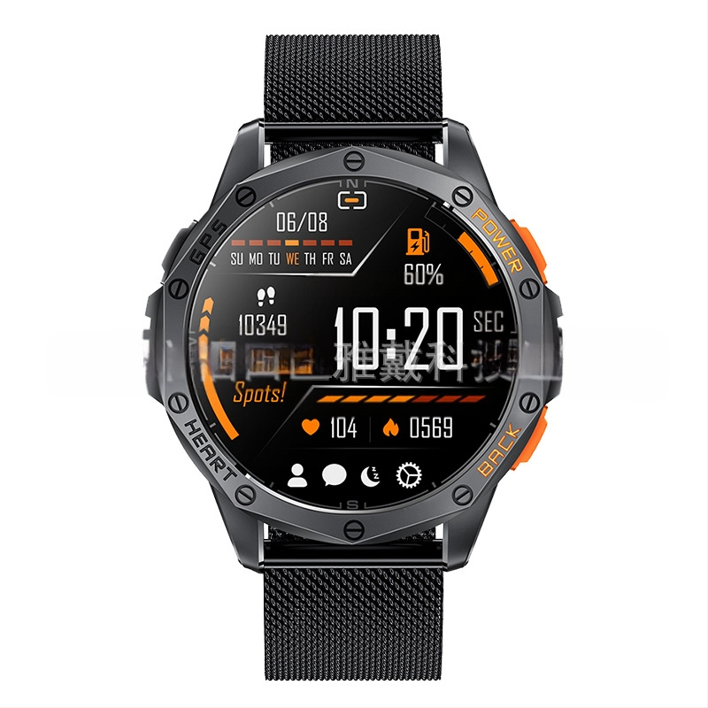 Cross Border K67 okosóra Bluetooth hívás GPS zseblámpa iránytű légnyomás magasság kültéri sportóra