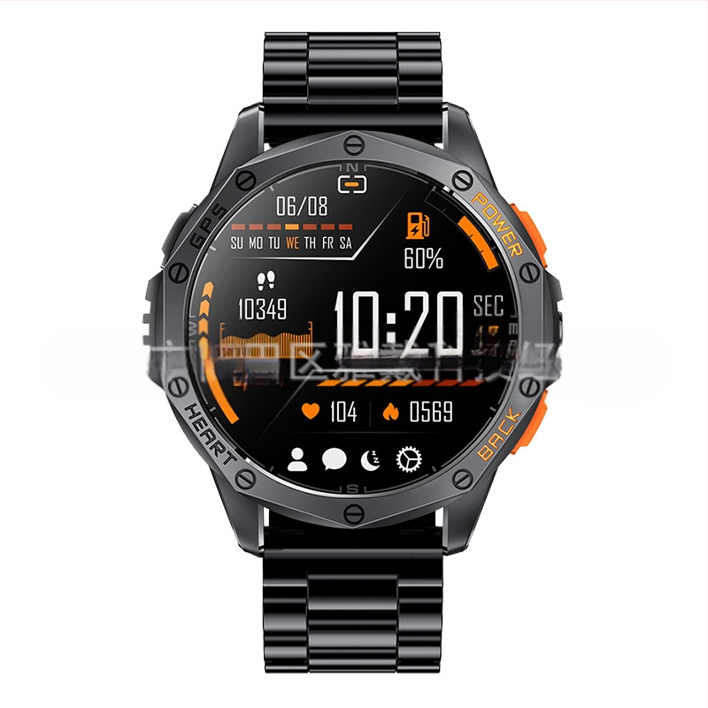 Cross Border K67 okosóra Bluetooth hívás GPS zseblámpa iránytű légnyomás magasság kültéri sportóra