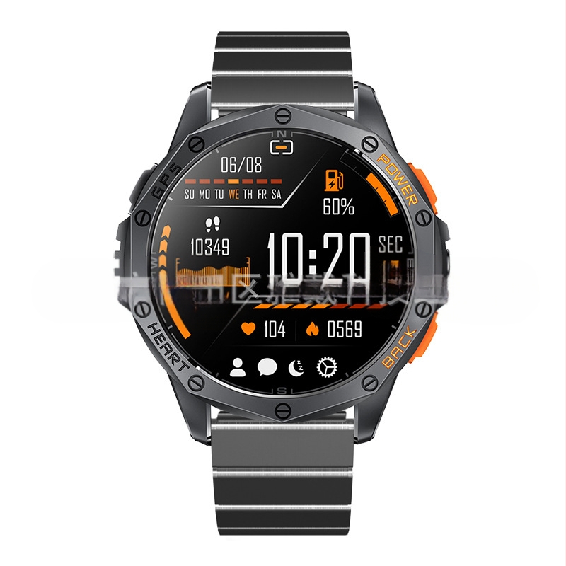 Cross Border K67 okosóra Bluetooth hívás GPS zseblámpa iránytű légnyomás magasság kültéri sportóra