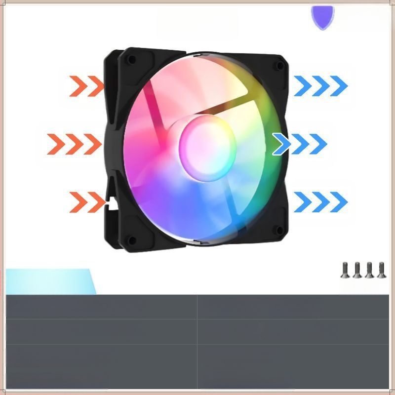 Full Tower Passion Prism 4. generációs PRO tengerre néző szobai asztali számítógép ház hűtőventilátor 12 cm-es ventilátor nagy 4 tűs