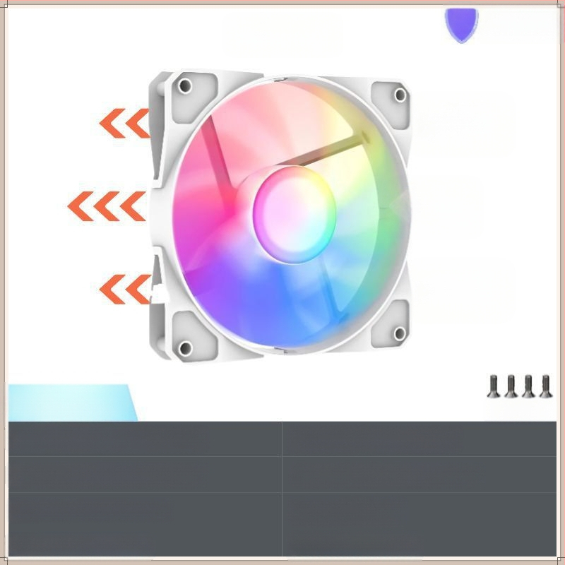 Full Tower Passion Prism 4. generációs PRO tengerre néző szobai asztali számítógép ház hűtőventilátor 12 cm-es ventilátor nagy 4 tűs