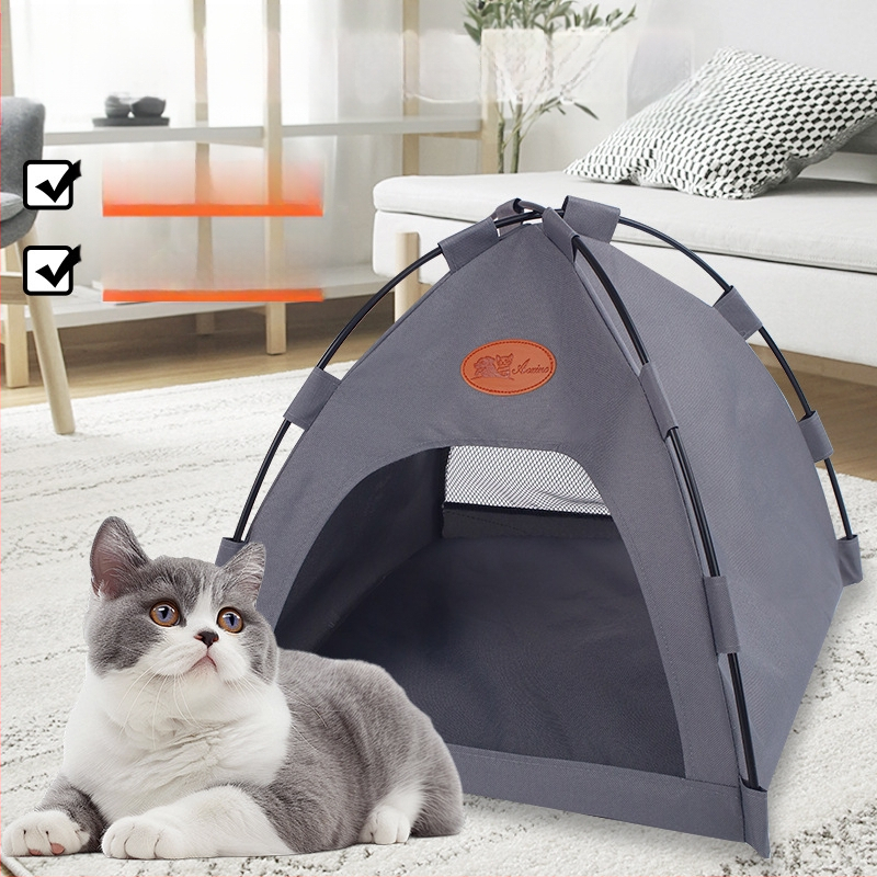 Kutyakennel macskasátor összecsukható, levehető macska kültéri nyári ház kisállat kellékek szőnyeg határokon átnyúló nagykereskedelem