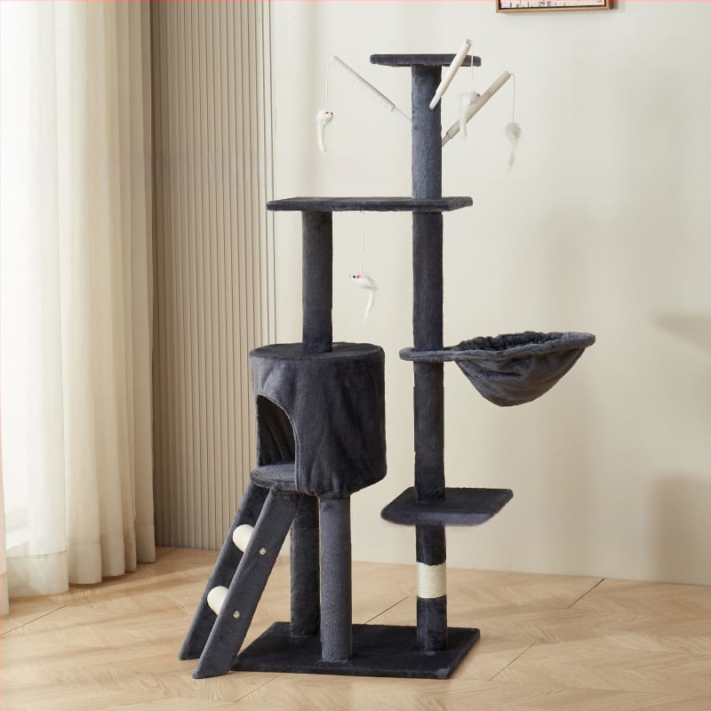 Διασυνοριακή βάση αναρρίχησης για γάτες, ανθεκτική στις γρατσουνιές, ενσωματωμένη πολυώροφη βάση αναρρίχησης για γάτες, μη κατειλημμένη, πολυκατοικία, απευθείας πώληση από το εργοστάσιο