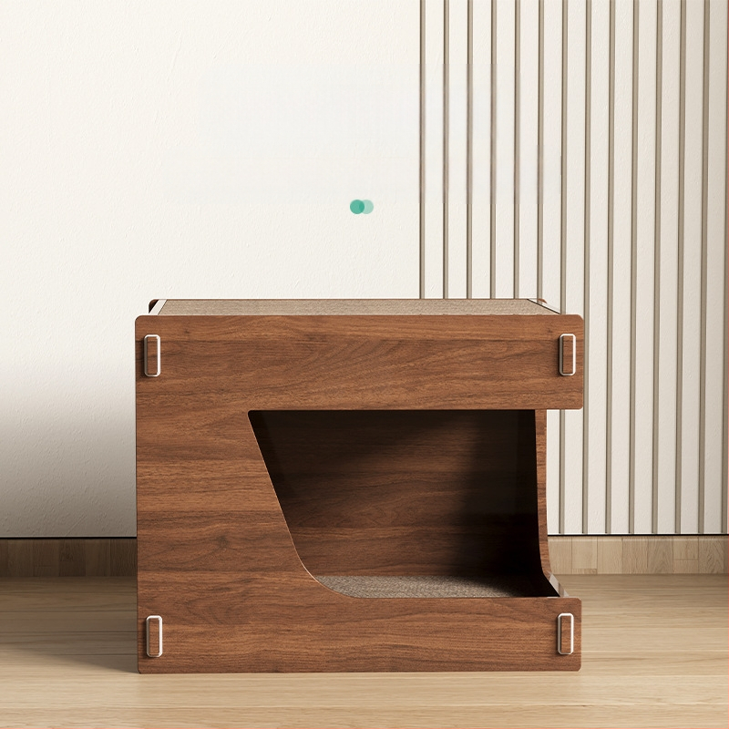 Kačių draskymo lenta, kačių lizdas, integruotas, atsparus dilimui, atsparus laužui, nagų šlifuoklis, patvarus kačių nagų namelis, gofruotas popierius, kačių namelis viloje