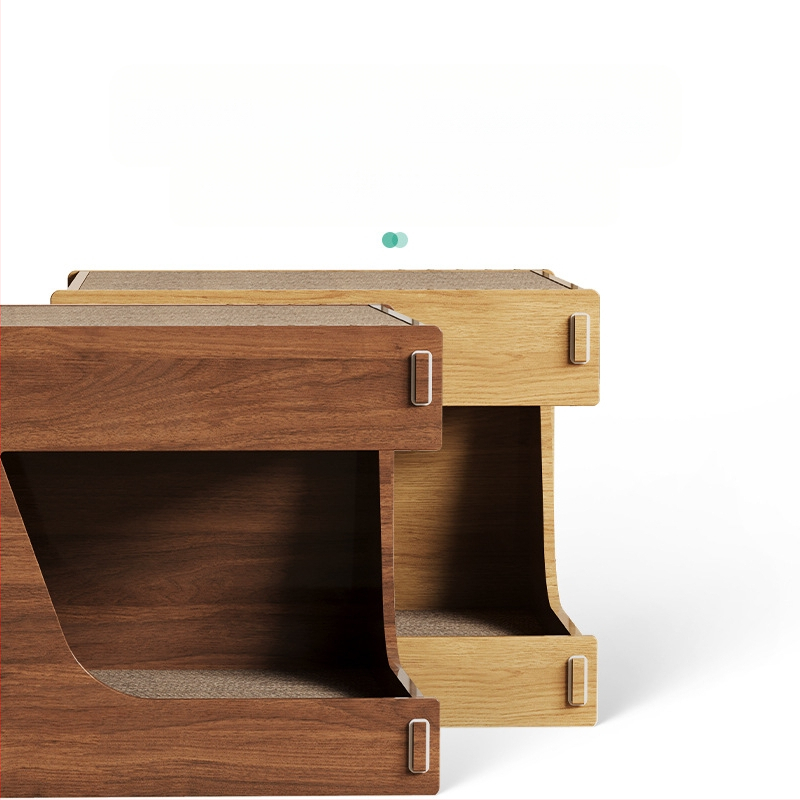 Kačių draskymo lenta, kačių lizdas, integruotas, atsparus dilimui, atsparus laužui, nagų šlifuoklis, patvarus kačių nagų namelis, gofruotas popierius, kačių namelis viloje