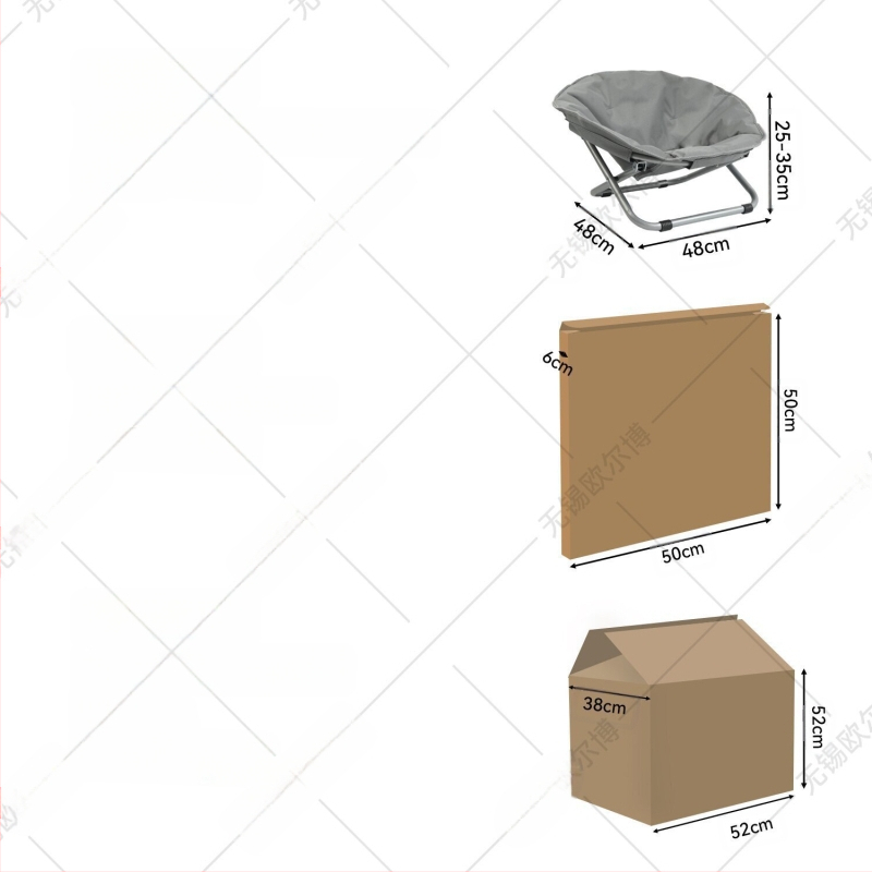 Sklopiva stolica za kućne ljubimce, prijenosna okrugla povišena krevet za mačke, vodootporni krevet za male pse, krevet za kućne ljubimce u obliku mjeseca