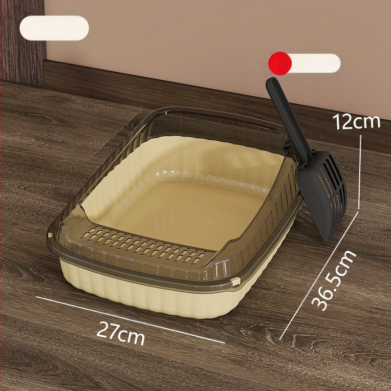 Kassiliivakast, eriti suur pritsmekindel, eriti suur lõhnavastane, veekindel, poolsuletud väike hoiuriiul, täielikult avatud kakakast