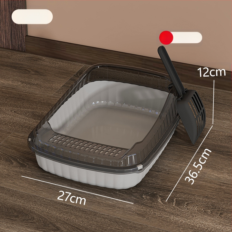 Kassiliivakast, eriti suur pritsmekindel, eriti suur lõhnavastane, veekindel, poolsuletud väike hoiuriiul, täielikult avatud kakakast