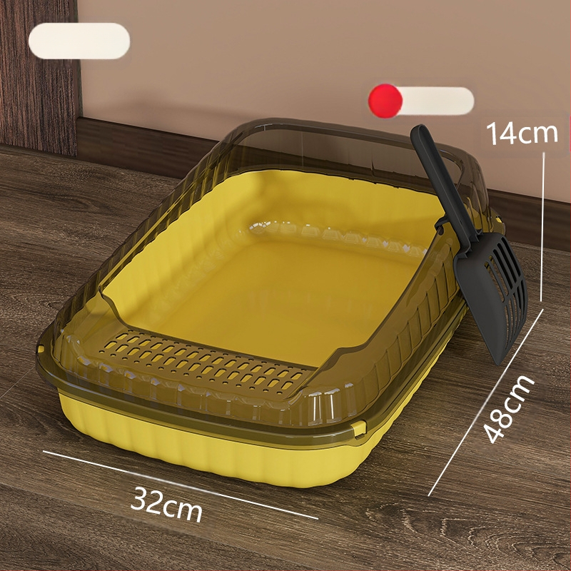 Kassiliivakast, eriti suur pritsmekindel, eriti suur lõhnavastane, veekindel, poolsuletud väike hoiuriiul, täielikult avatud kakakast