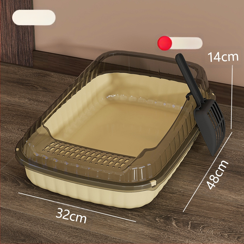 Kassiliivakast, eriti suur pritsmekindel, eriti suur lõhnavastane, veekindel, poolsuletud väike hoiuriiul, täielikult avatud kakakast