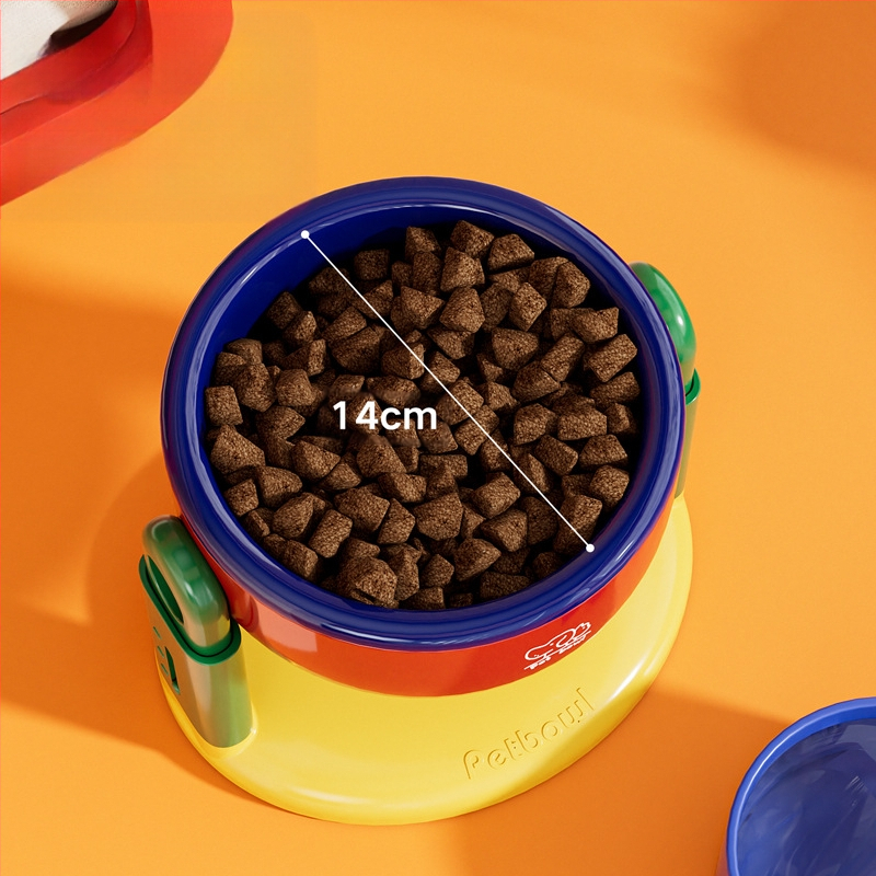 Tapadókorongos kisállattál emelő, állítható macskáknak és kutyáknak, univerzális védelemmel, nyaki gerincnek, itatótál, kutyatál, ferde, magas tál, felborulásgátlóval